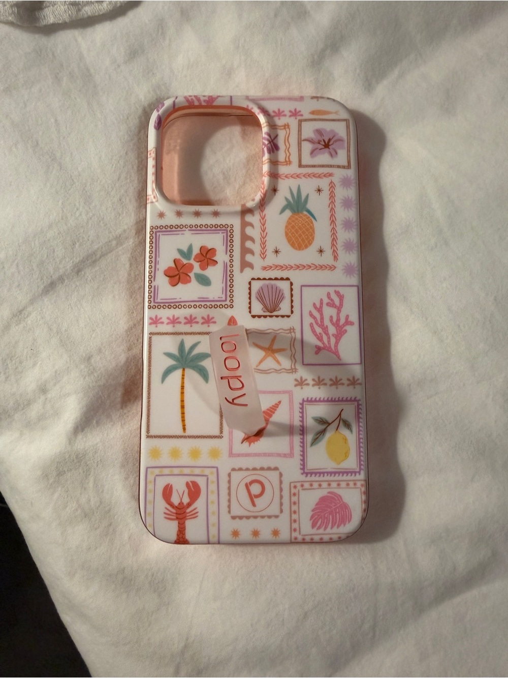 iPhone 16 Pro Max Seaside Stamps Loopy Case
